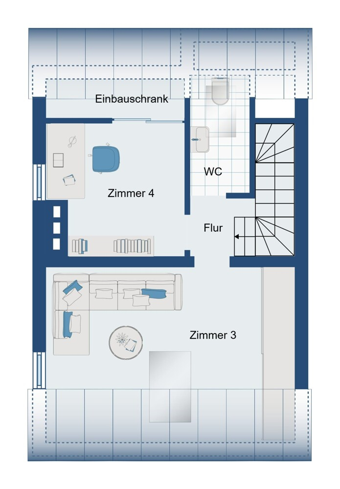 Dachgeschoss Reiheneckhaus Viersen