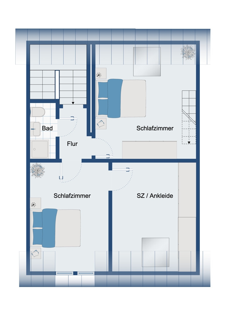 Dachgeschoss Reihenhaus Viersen
