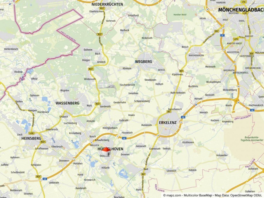 Lageplan Einfamilienhaus H�ckelhoven