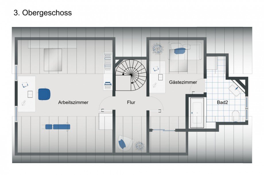 Grundriss Ebene2 Maisonettewohnung Viersen