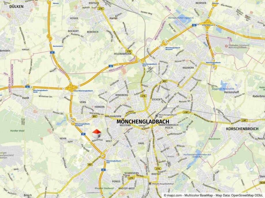 Lageplan Etagenwohnung M�nchengladbach