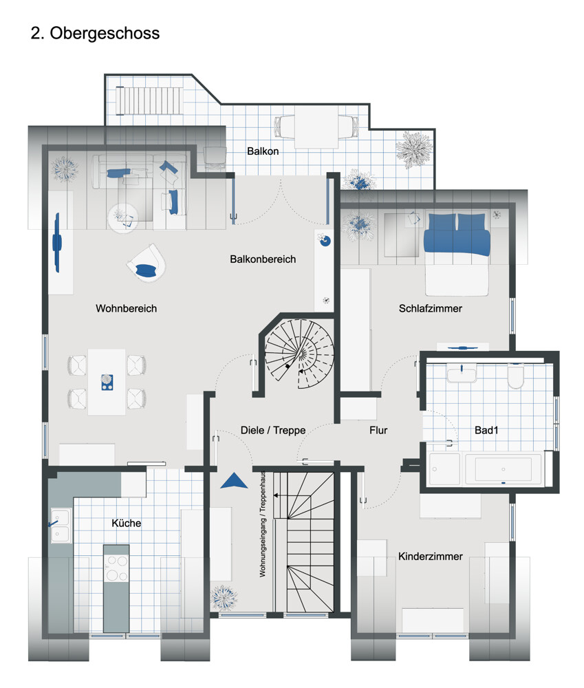 Grundriss Wohnung Maisonettewohnung Viersen