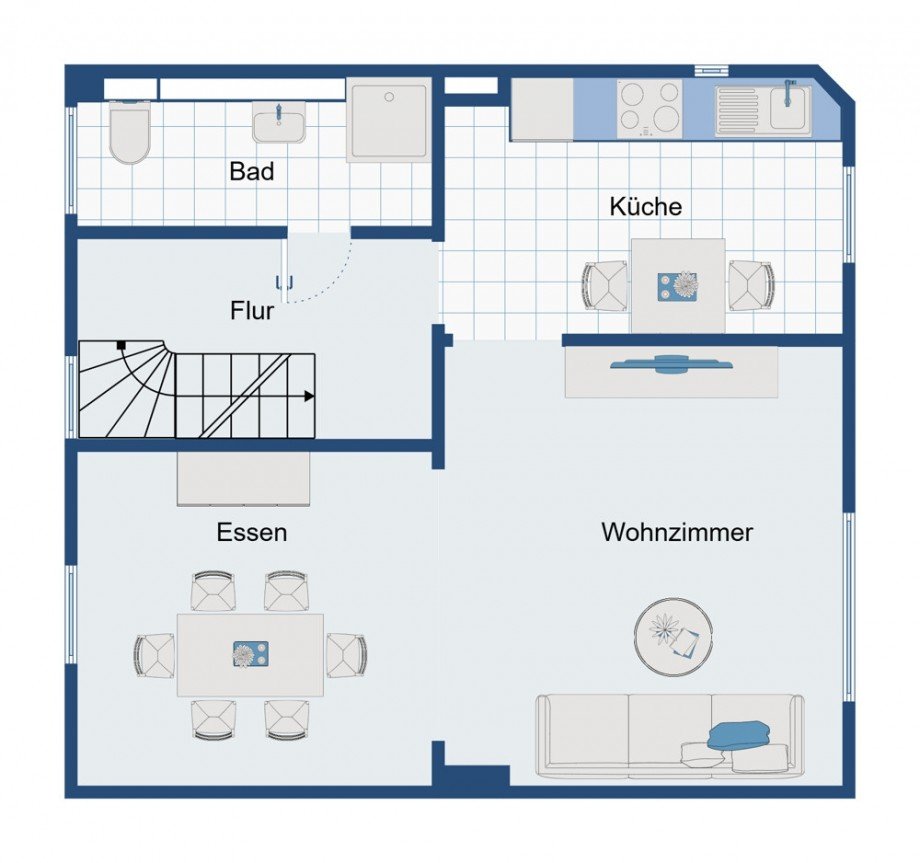 Obergeschoss Reihenmittelhaus Viersen