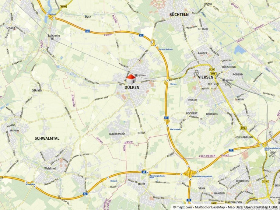 Lageplan Haus Viersen