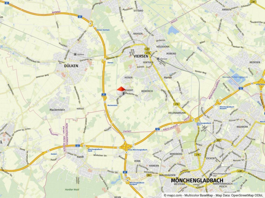 Lageplan Maisonettewohnung Viersen