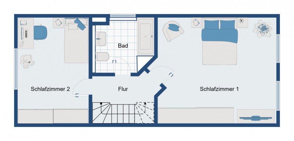 Obergeschoss Reihenendhaus M�nchengladbach