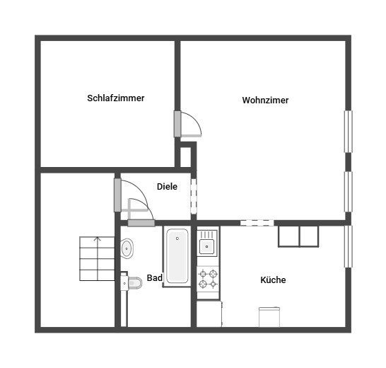 Dachgeschoss Mehrfamilienhaus Viersen