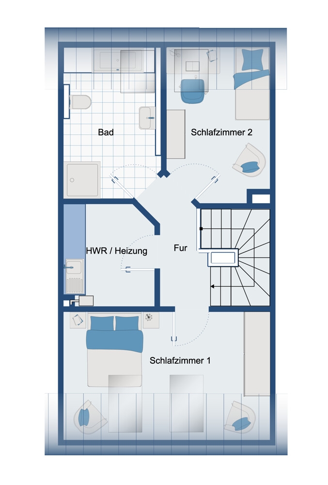 Grundriss Dachgeschoss Reihenhaus Nettetal
