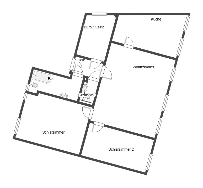 2.Etage Etagenwohnung M�nchengladbach