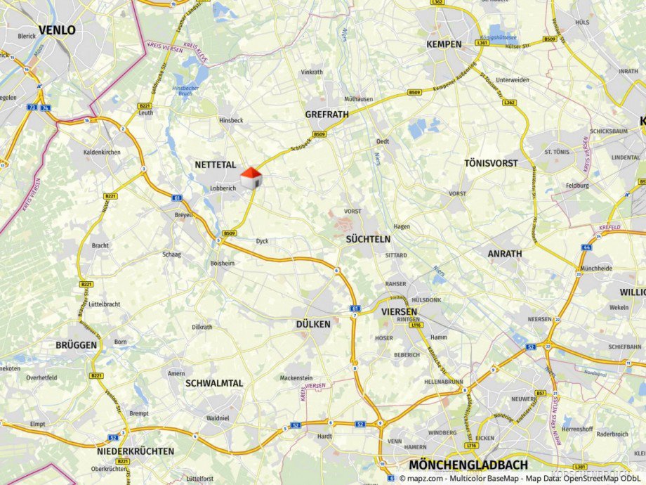 Lageplan Doppelhaush�lfte Nettetal