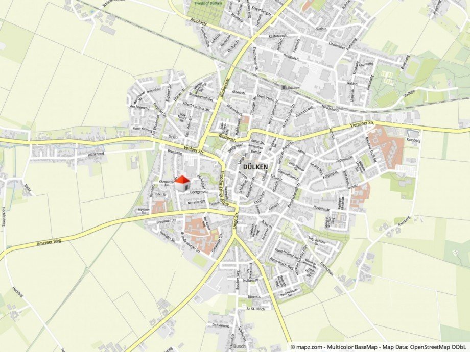 Lageplan Einfamilienhaus Viersen