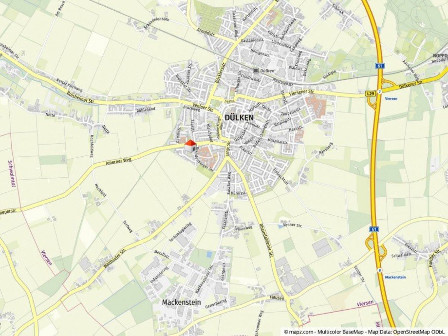 Lageplan Erdgeschosswohnung Viersen