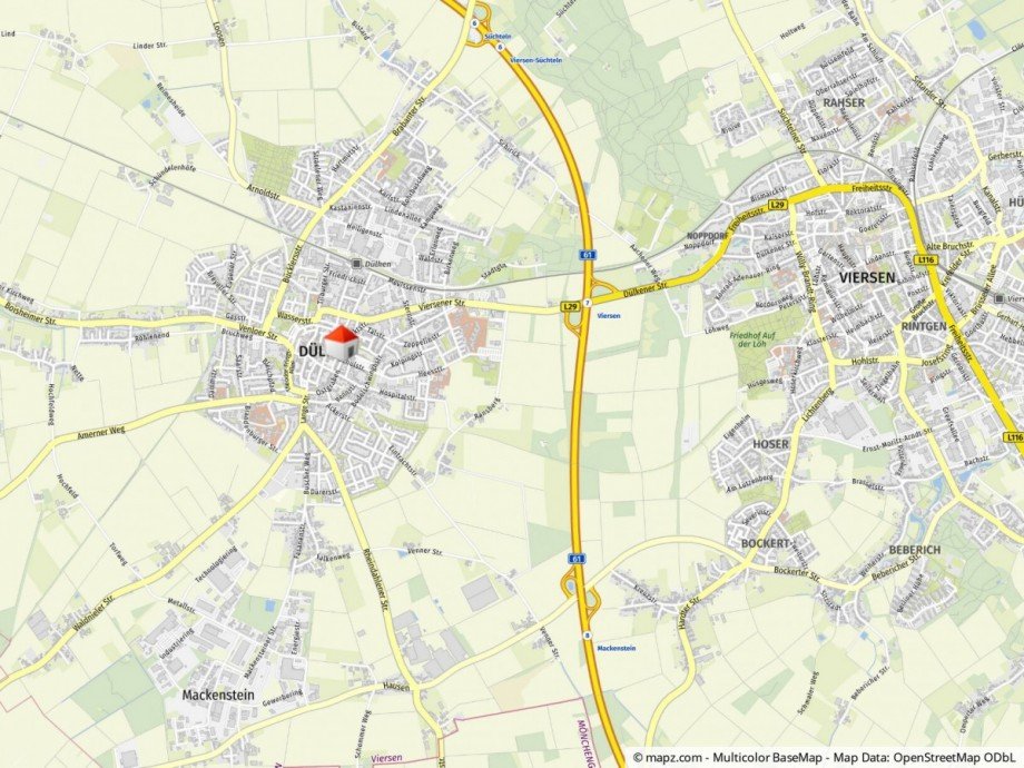 Lageplan Mehrfamilienhaus Viersen