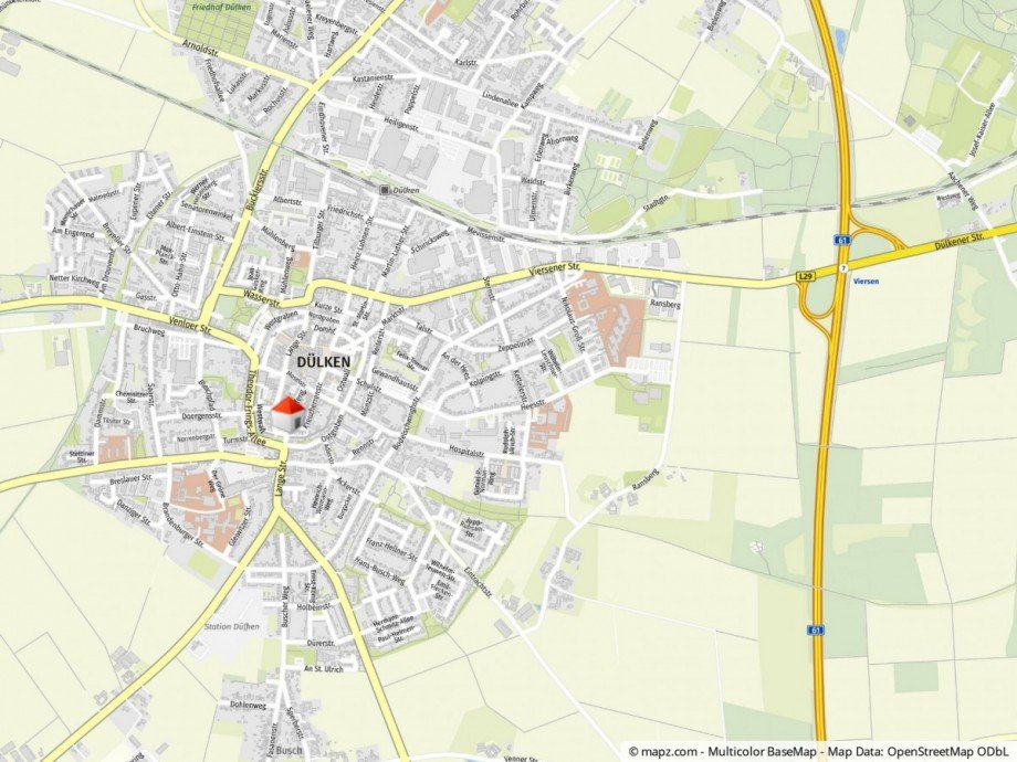 Lageplan B�rofl�che Viersen