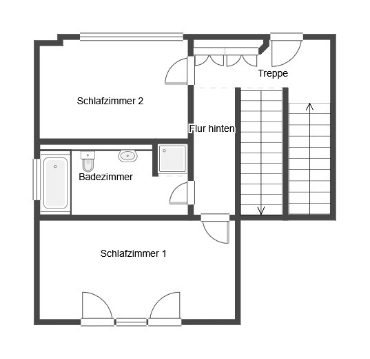 Obergeschoss Penthousewohnung Viersen