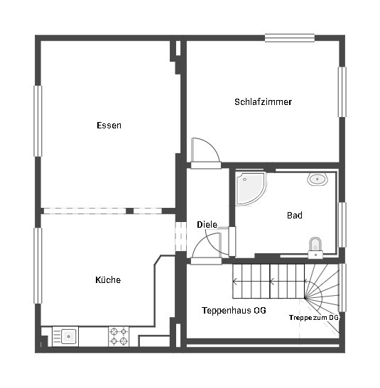 Obergeschoss Zweifamilienhaus M�nchengladbach