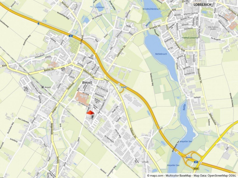 Lageplan Etagenwohnung Nettetal