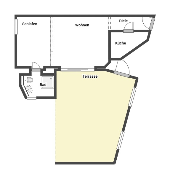 Appartment Etagenwohnung M�nchengladbach