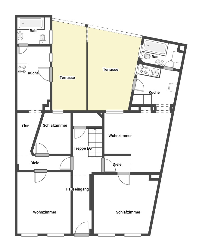 Erdgeschoss Mehrfamilienhaus M�nchengladbach