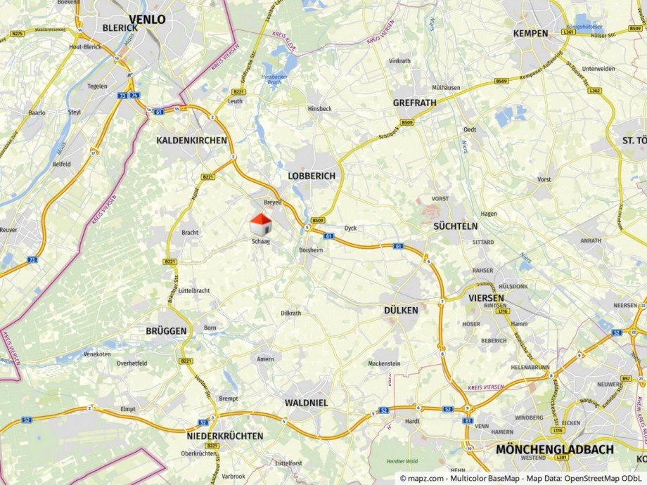 Lageplan Reihenhaus Nettetal