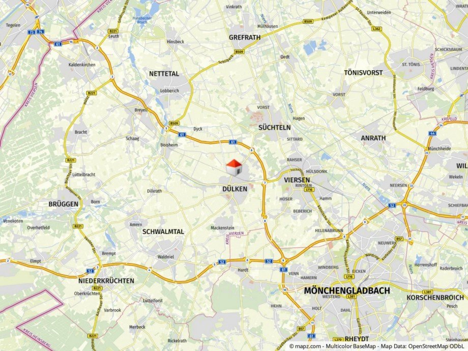Lageplan Halle / Lager / Produktion Viersen