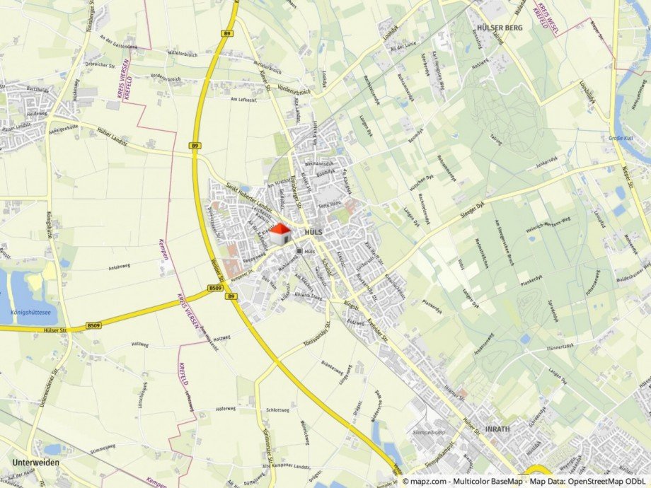 Lageplan Etagenwohnung Krefeld