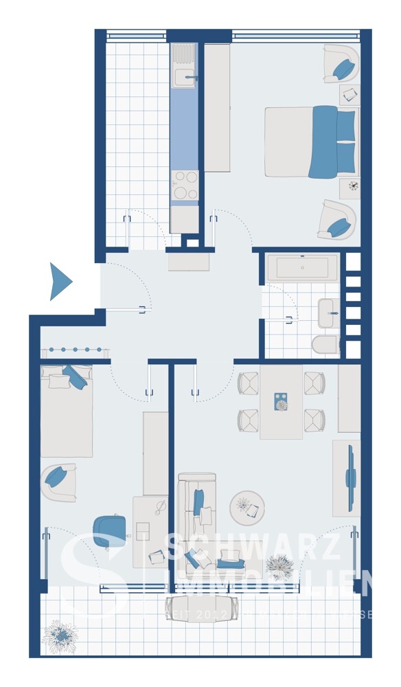 Grundriss Etagenwohnung Nettetal