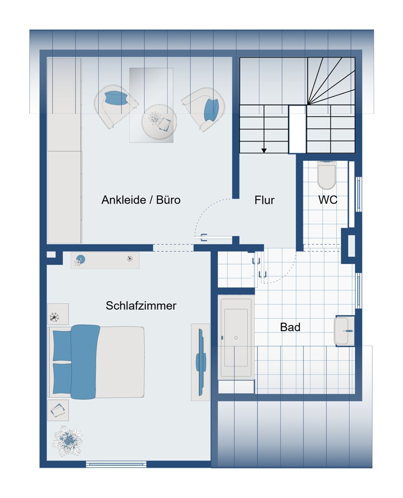 Dachgeschoss Reihenendhaus Viersen