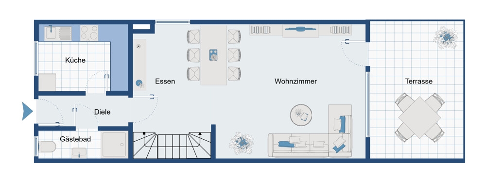 Erdgeschoss Reihenendhaus M�nchengladbach