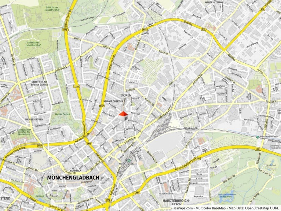 Lageplan Etagenwohnung M�nchengladbach