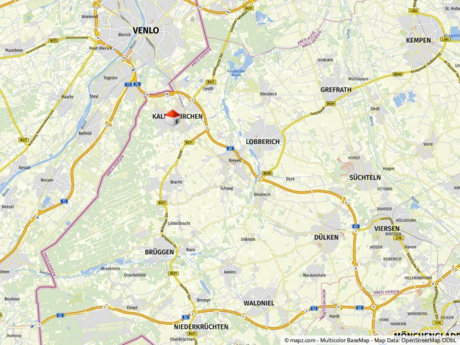 Lageplan Wohngrundst�ck Nettetal