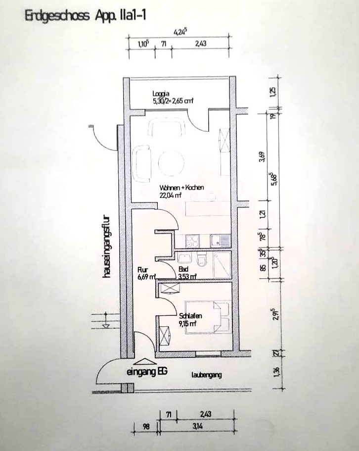 Grundriss Etagenwohnung Viersen