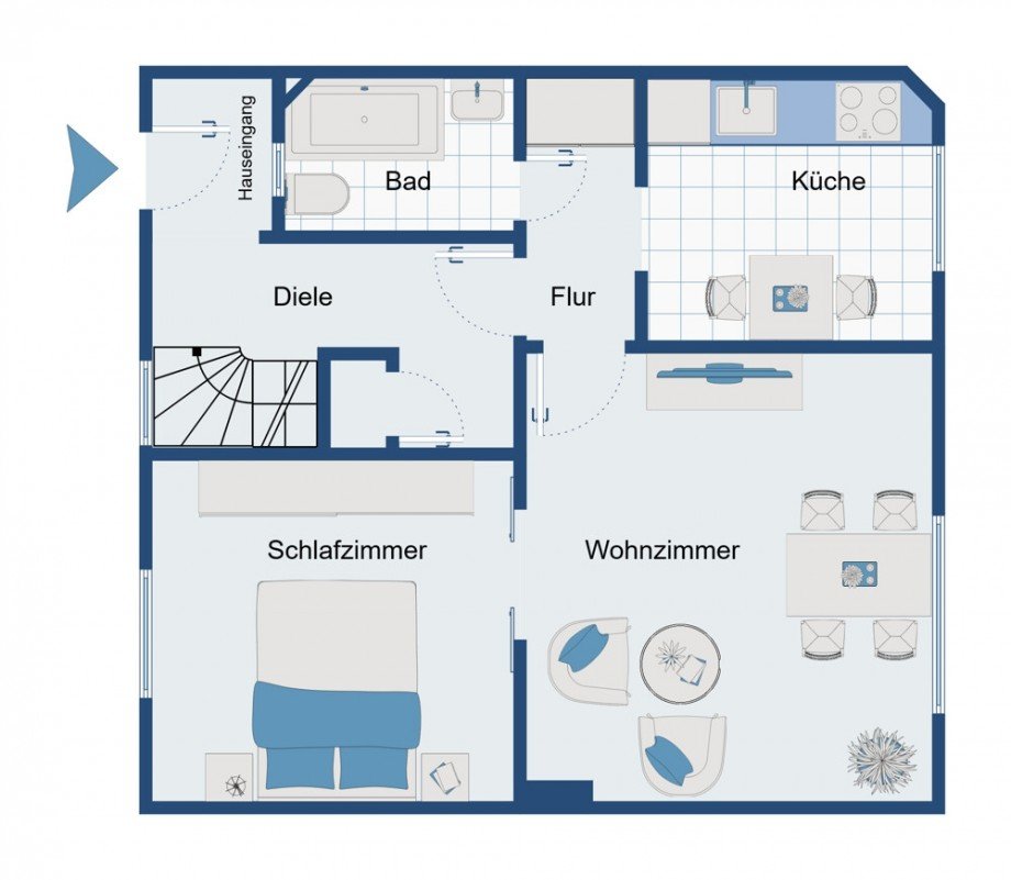 Erdgeschoss Reihenmittelhaus Viersen